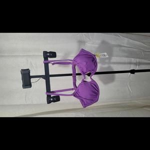 Purple swimsuit top, 34C, NWT